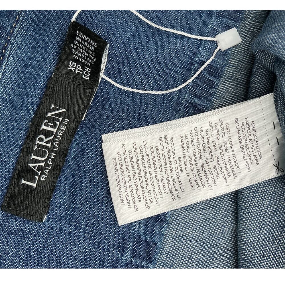 Ralph Lauren Classic Blue Denim Shirt Size XXS - Picture 4 of 4
